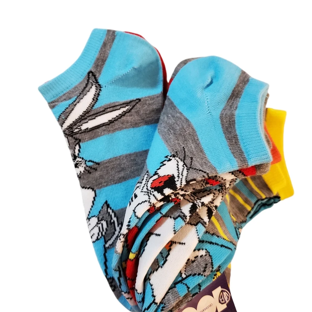 Bugs Bunny Warner Brothers Mix & Match Women's Ankle Socks‎ 5 Pairs New